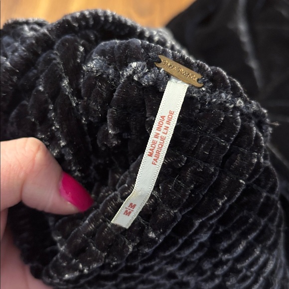 Free People Marie Velvet Open Back Top - Picture 4 of 6
